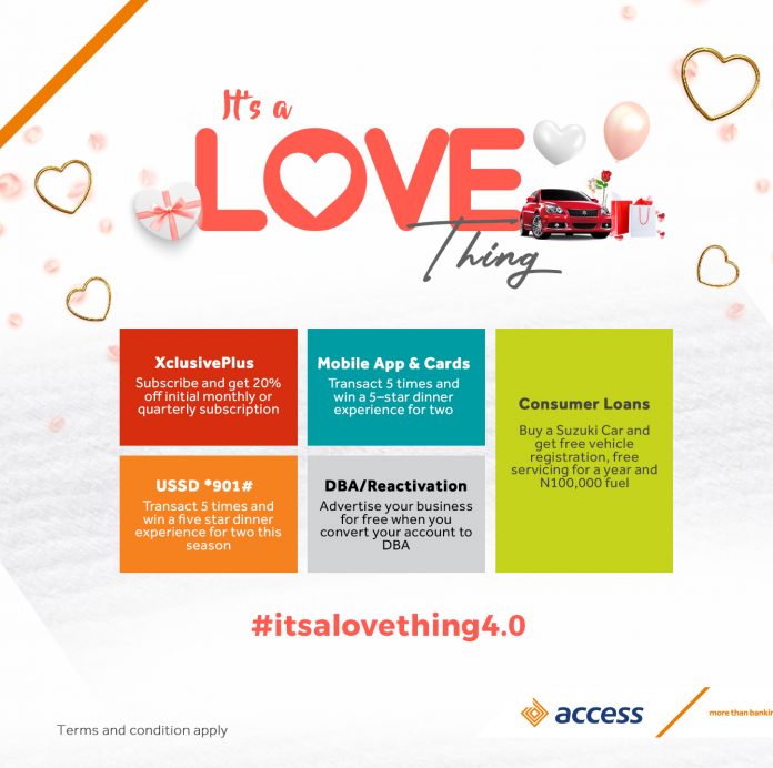 Access Bank Unveils Exciting Offers to Celebrate Customers this Valentine
